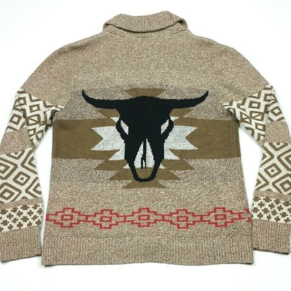 Koto Cardigan Cowichan Longhorn Western Sweater